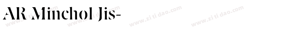 AR Minchol Jis字体转换